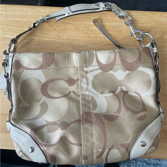 Carly Bag In Optic Signature Sv/White Khaki/Natural - Picture 2 of 16